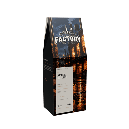 After Hours decaf coffee box front view