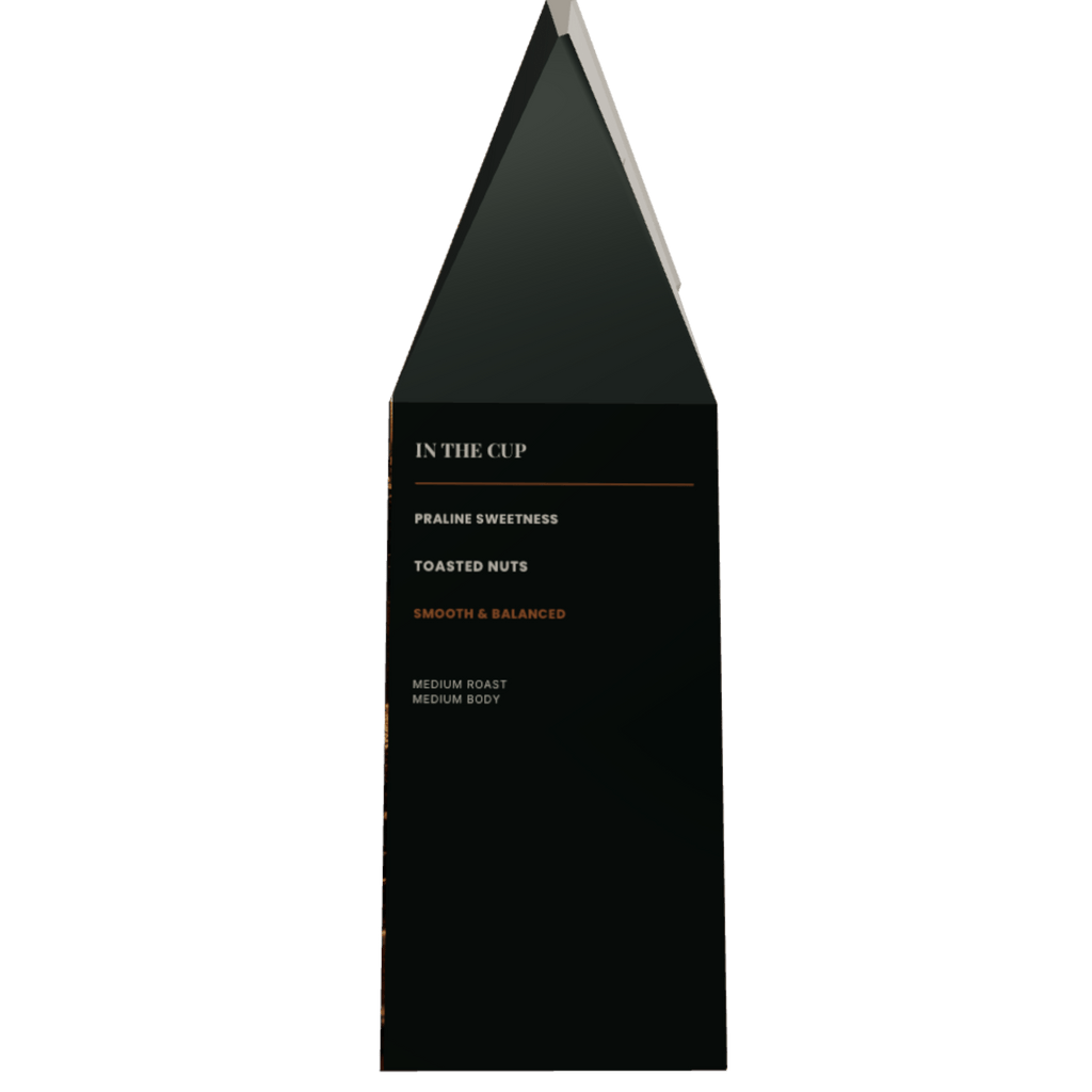 Factory House Blend coffee box side view