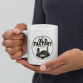 The Old Factory Coffee Co. Classic Mug with handle on left