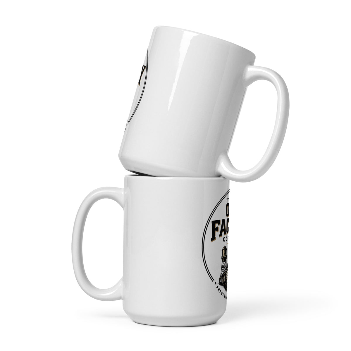 The Old Factory Coffee Co. Classic Mug 15 oz front view